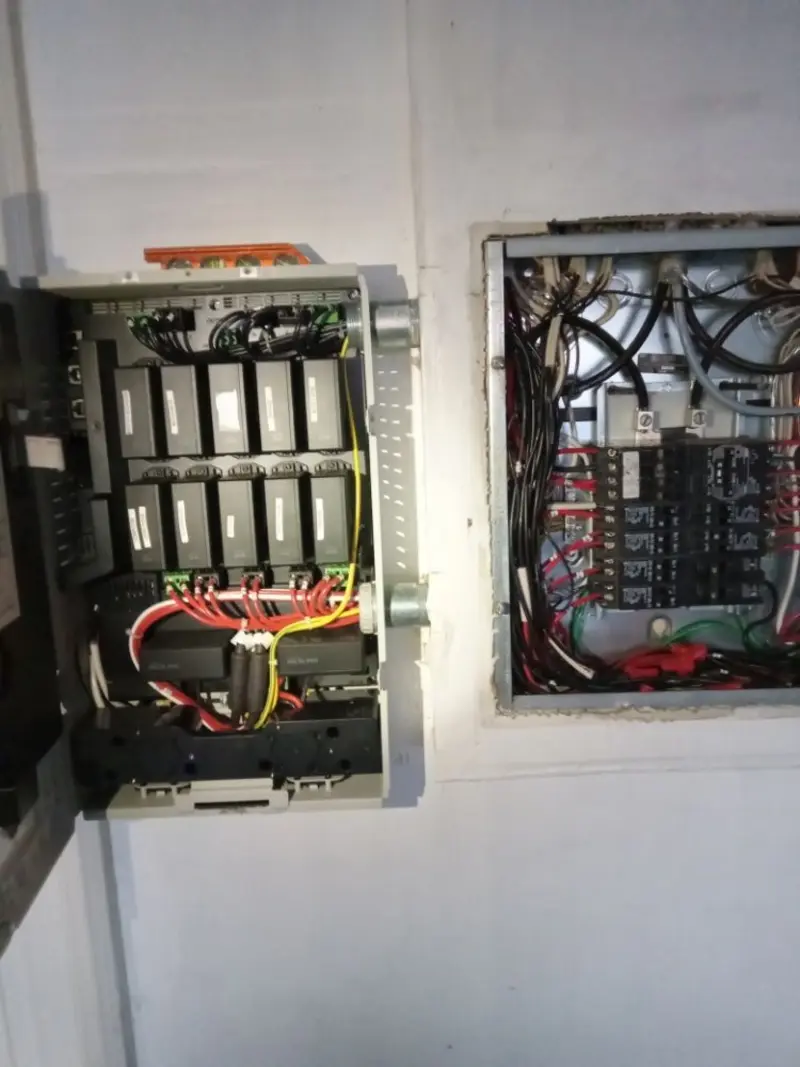 Electrical panel upgrade completed for Security Camera Wiring in St. Anthony